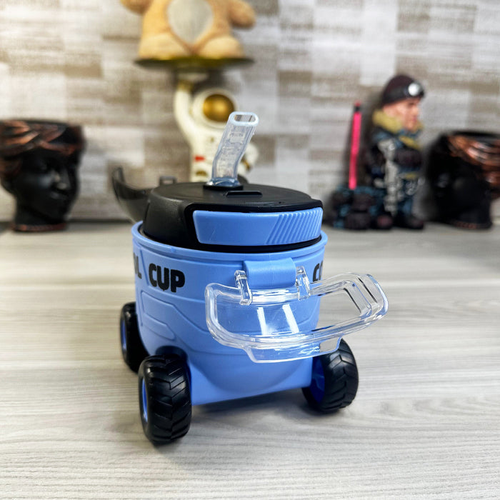🚗 Cool Cup Car Water Bottle – 550ml with Straw for Kids 🧃