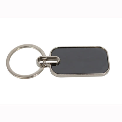 Personalized Double-Sided Metal Rectangle Keychain – M544
