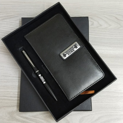 Custom Name Diary And Pen Black Set M937