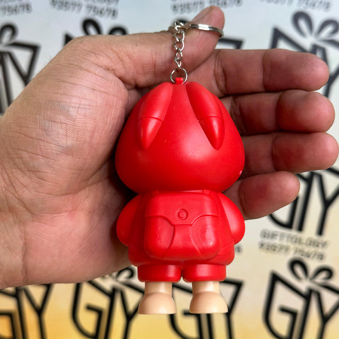 Face-Changing Keychain Figurine – Cute Cartoon Action Figure – Pocket-Sized Collectible Toy, Bag Charms