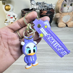3D Ameikaji Duck Silicone Keychain – Cute & Stylish Key Ring Accessory