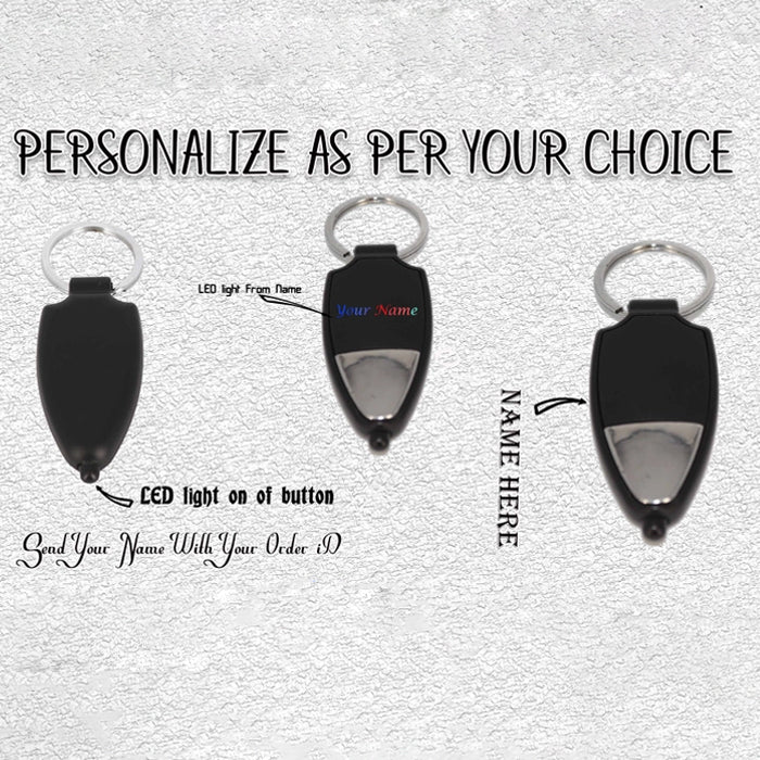 Stay safe and stylish with this unique personalized LED keyring