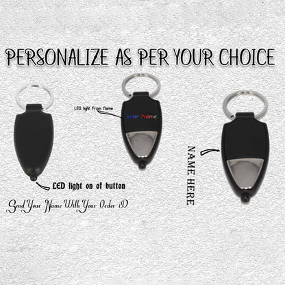 Stay safe and stylish with this unique personalized LED keyring
