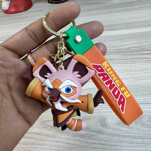 Kung Fu Panda Jumbo Keychains | Shifu Keychain with Strap & Bag Charm | Big & Washable Keyring