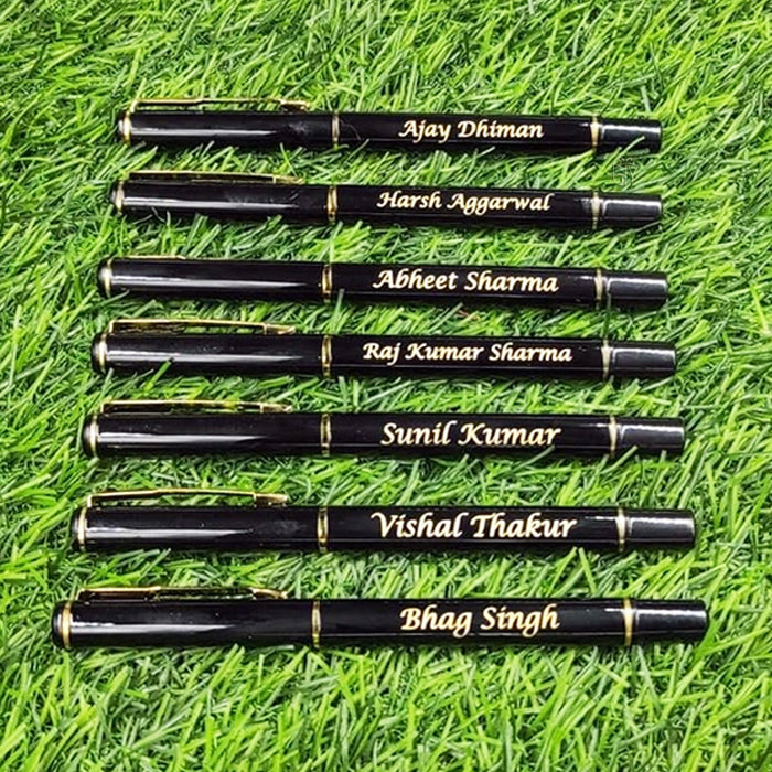 Personalized Name Engraved Black PRKR Pen MP11203