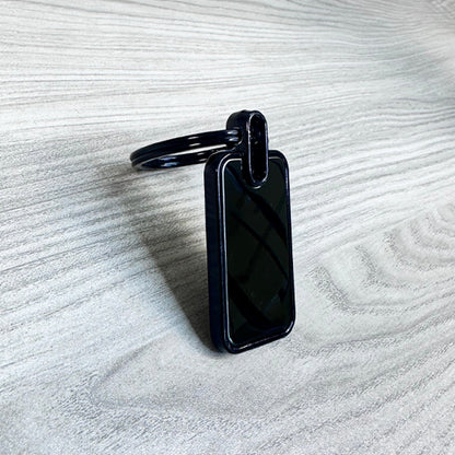 Personalized Double-Sided Metal Rectangle Keychain – M544
