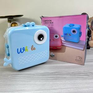 Personalized 3D Whale Kids Bento Lunch Box (6652) – 1190ml Stackable, Leak-Proof, 2-Layer with Spoon & Sauce Containers