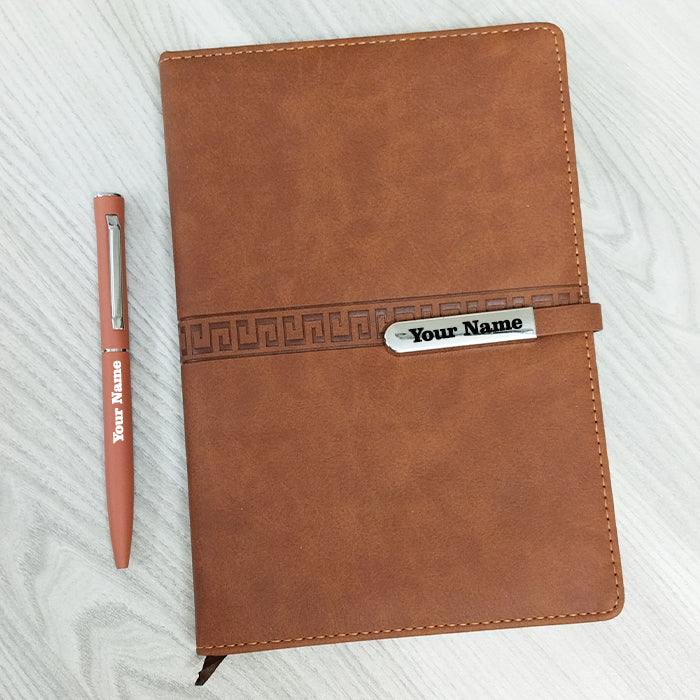 Custom Name Diary And Pen Set M1044