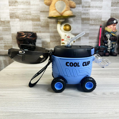 🚗 Cool Cup Car Water Bottle – 550ml with Straw for Kids 🧃