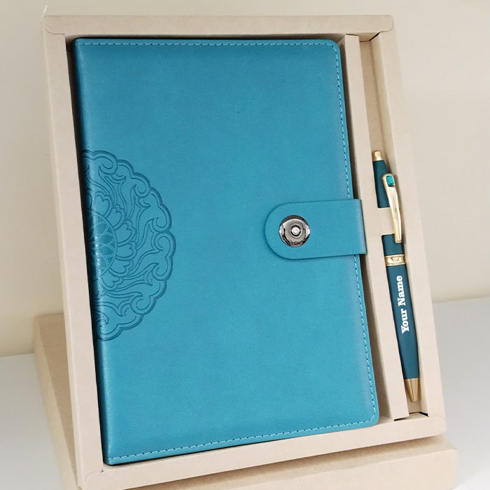Personalized Name Diary And Pen 2in1 Set M1045