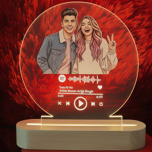 Personalized Couple Photo LED Table Lamp