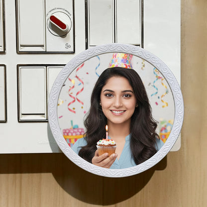 Personalized Night LED Lamp with Customized Photo & Text | Plastic Night Light | Plug-in AC Powered | Custom Gift for Birthday, Anniversary, Home Décor & All Occasions Gift