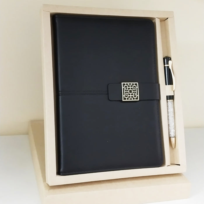 Personalized Name and Logo Diary & Pen 2in1 Set M1043