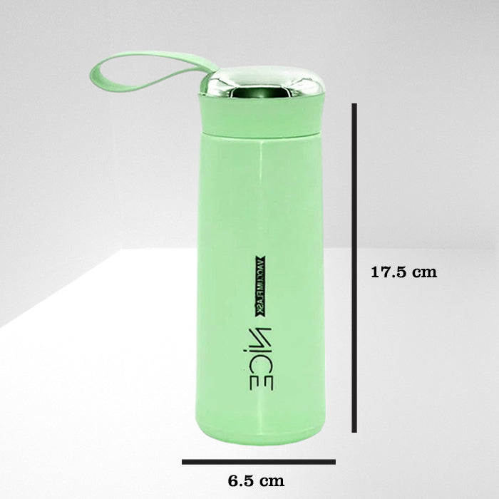 Nice 400ml BPA-Free Water Bottle with Glass Inner Liner & Plastic Outer Shell – Portable, Multicolor Bottle for School, Gym, Home & Office – Unisex Handheld Design (Pack Of 4 Pcs)