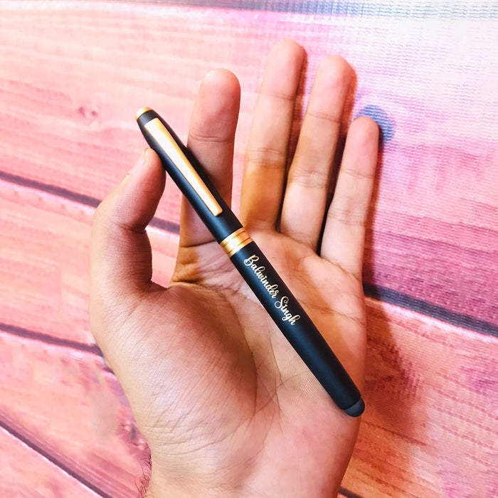 Luxury Diamond-Tip Personalized Roller Pen — view 1