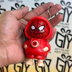 Face-Changing Keychain Figurine – Cute Cartoon Action Figure – Pocket-Sized Collectible Toy, Bag Charms