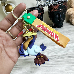 Kung Fu Panda 4 Cute 3D Silicone Keychain – Adorable Cartoon Keyring & Gift