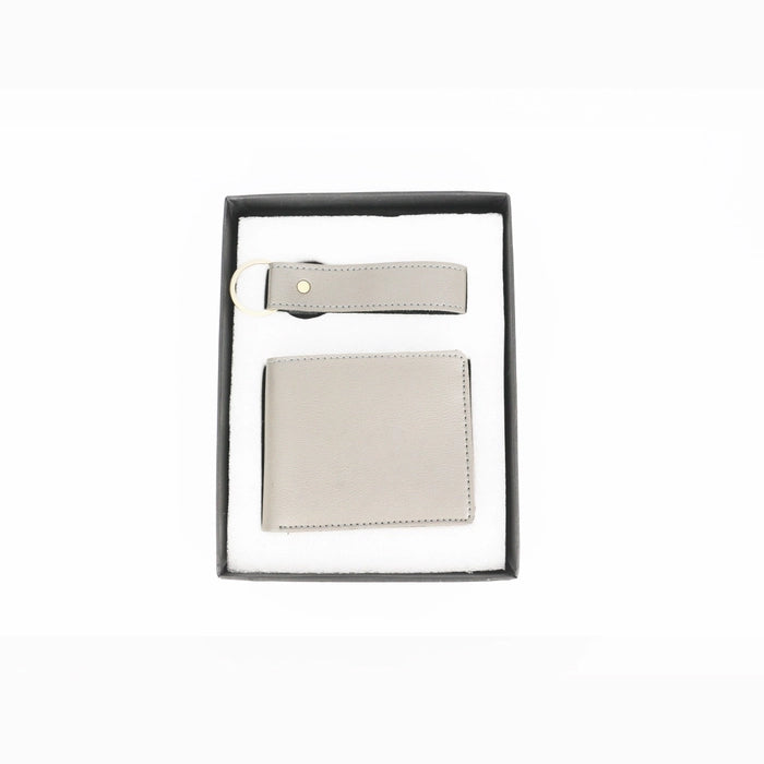 Men’s Wallet & Keyring 2-in-1 Gift Set – Personalized with Name & Charm