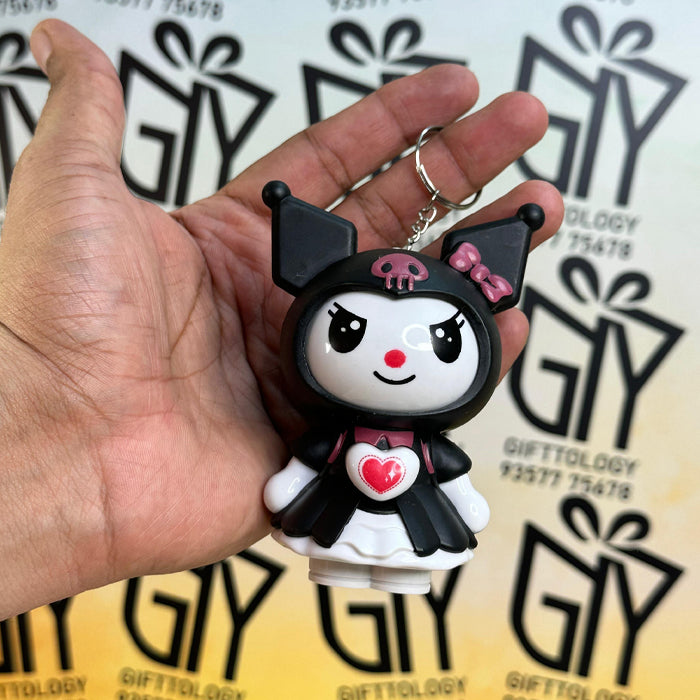 Face-Changing Keychain Figurine – Cute Cartoon Action Figure – Pocket-Sized Collectible Toy, Bag Charms