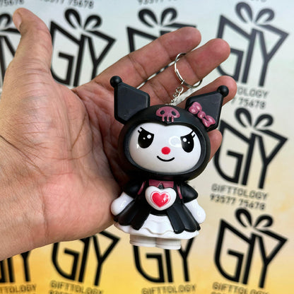 Face-Changing Keychain Figurine – Cute Cartoon Action Figure – Pocket-Sized Collectible Toy, Bag Charms