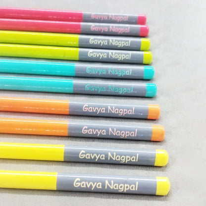 Custom Name Engraved Doms Triangle Y1+ Pencils Set – Super Dark
