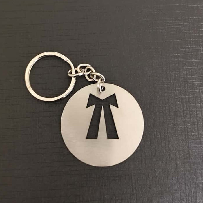 Name Engravable Metal Silver Keyring Advocate Shape