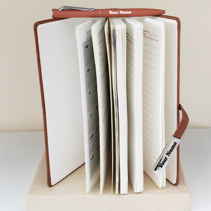 Custom Name Diary And Pen Set M1044