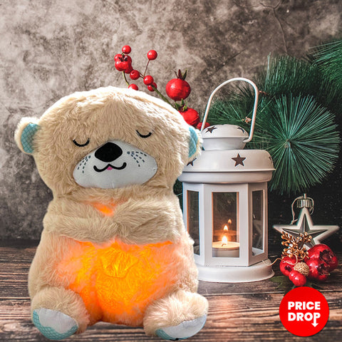 Breathing Teddy Bear with Music for Baby Sensory Sleep – Rhythmic Soft Toy with Lights and Gentle Breathing Motion | Ideal Gift for Kids — view 1
