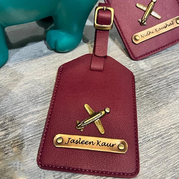 Premium Personalized Luggage Tag with Buckle Strap