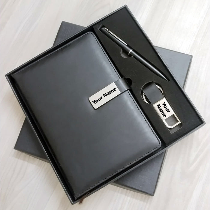 Personalized Diary Black 3in1 Set M933