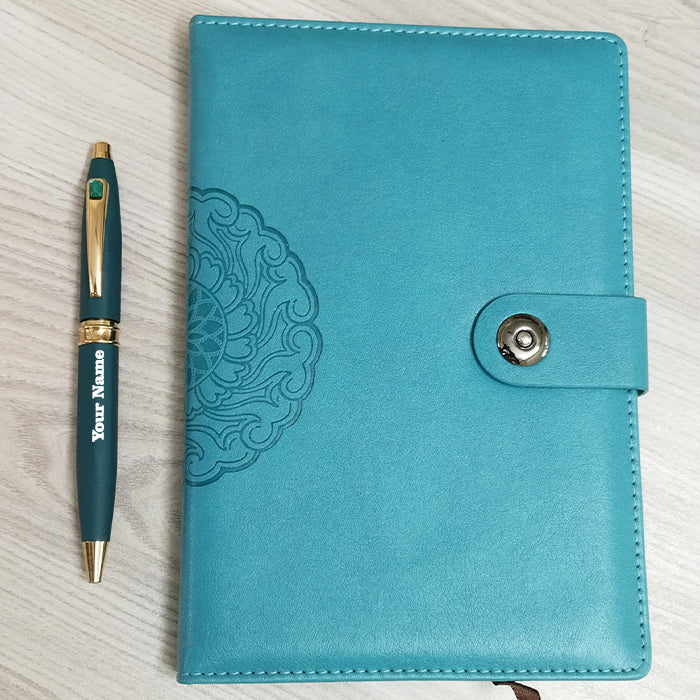 Personalized Name Diary And Pen 2in1 Set M1045