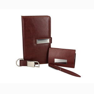 M903 Premium Personalized Brown Diary 4-in-1 Set