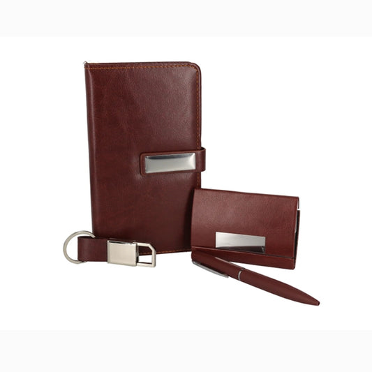 M903 Premium Personalized Brown Diary 4-in-1 Set