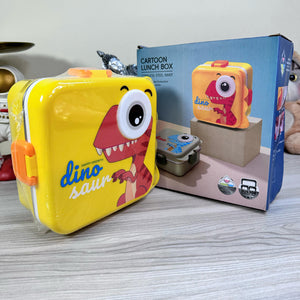 Personalized Cartoon Dino Saur Kids Double-Layer Leakproof Stainless Steel Bento Lunch Box (6656)