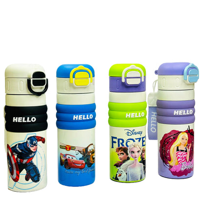 Personalized 520ml Double Wall Stainless Steel Bottle – Sipper & Open Mouth Design