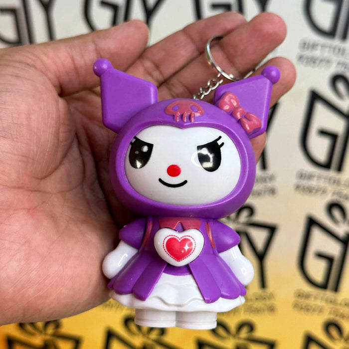 Face-Changing Keychain Figurine – Cute Cartoon Action Figure – Pocket-Sized Collectible Toy, Bag Charms