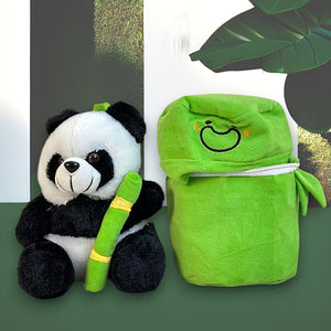 Soft Bamboo Tube Panda Plush Soft Toy, Cute (PANDA)