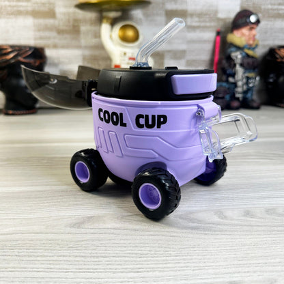 🚗 Cool Cup Car Water Bottle – 550ml with Straw for Kids 🧃