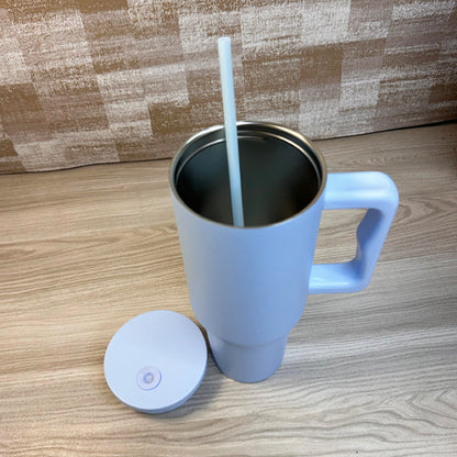 Custom Engraved 1200ML Stainless Steel Tumbler – Double Wall Insulated Bottle with Lid & Straw for Coffee, Water & More
