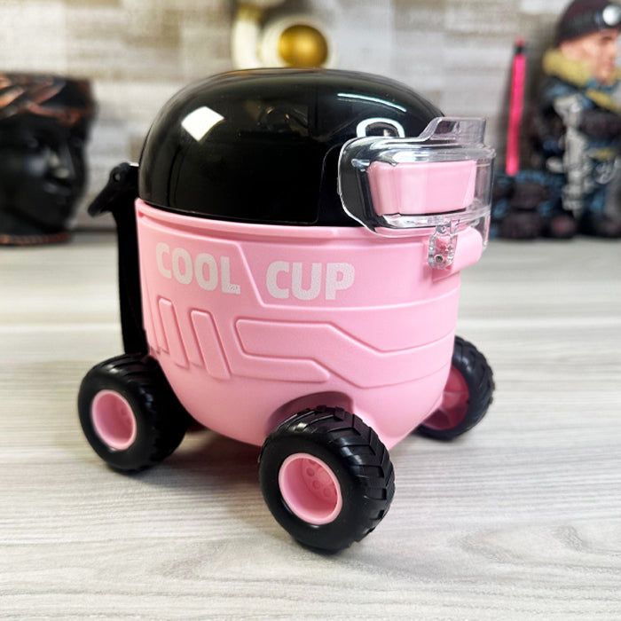 🚗 Cool Cup Car Water Bottle – 550ml with Straw for Kids 🧃