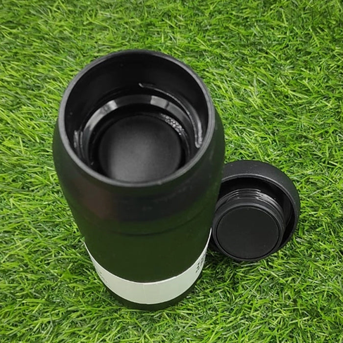 Personalized Stainless Steel Thermos Bottle – Black Vacuum Insulated, 500ml