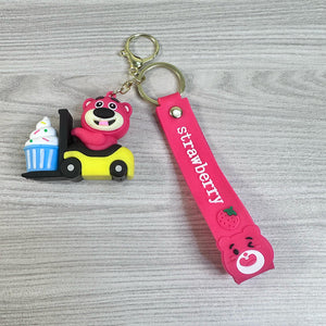 Adorable Bear Cupcake Silicone Keychain – Cute & Fun Accessory