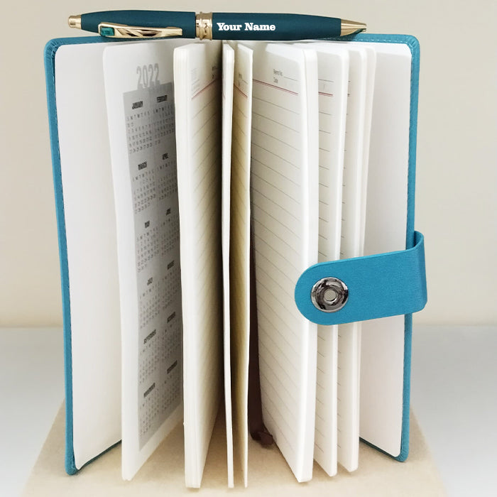 Personalized Name Diary And Pen 2in1 Set M1045