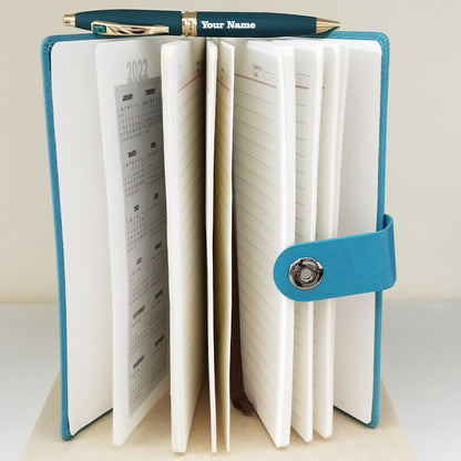Personalized Name Diary And Pen 2in1 Set M1045