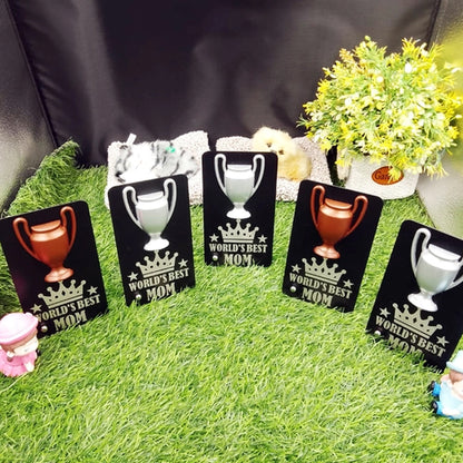 Customization Metal Desk Trophy with a Winners Cup