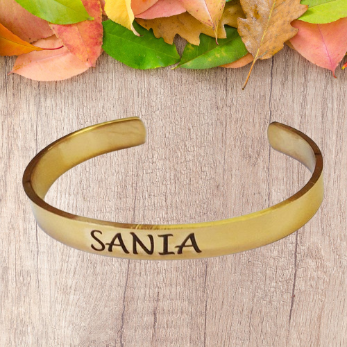 Personalized Men's Bracelet with Name Engraved