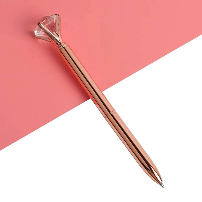 Elegance in Every Stroke: Diamond 💎 Rose Gold Pen - A Shining Symbol of Style