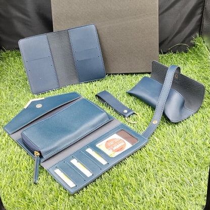 Personalized Ladies Clutch Combo 4 IN 1 Blue