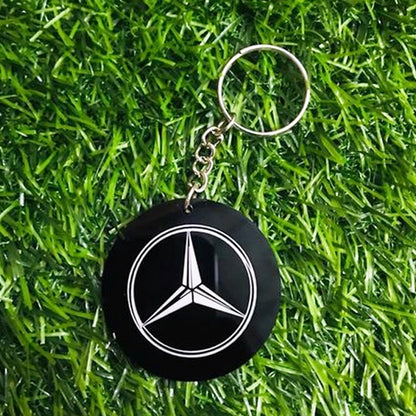 Double the Fun:2 Side Engravable 4mm Round Acrylic Keyring in Black - Unlock Your Personalized Masterpiece