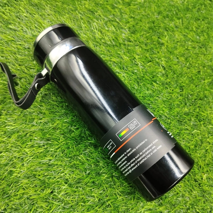 Customized 800ml Black With sling Bottle Hot & Cold